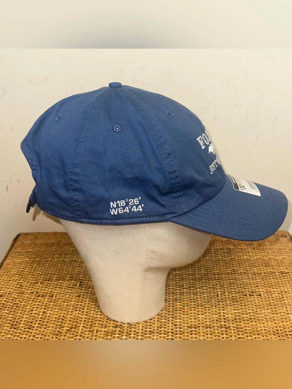 Ahead Foxy’s Classic Logo Cap Adults Adjustable 100% Cotton Blue Lightweight XL